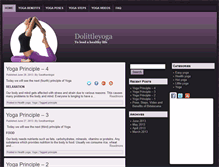Tablet Screenshot of dolittleyoga.com